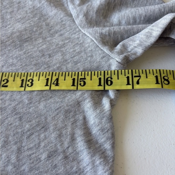 Chaser Heather gray Size M 100% Cotton super soft Long sleeve tee - Picture 8 of 9